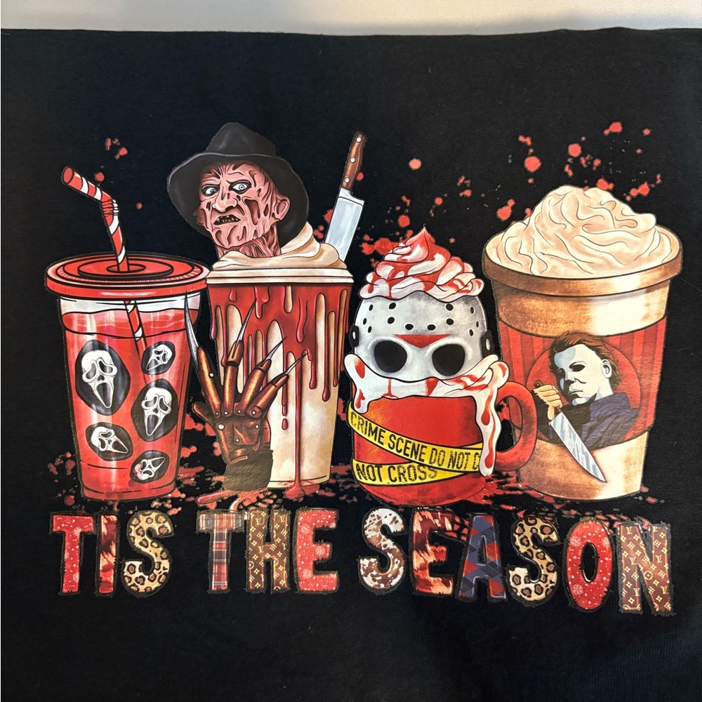 Horror Graphic Short Sleeve Tee - Black